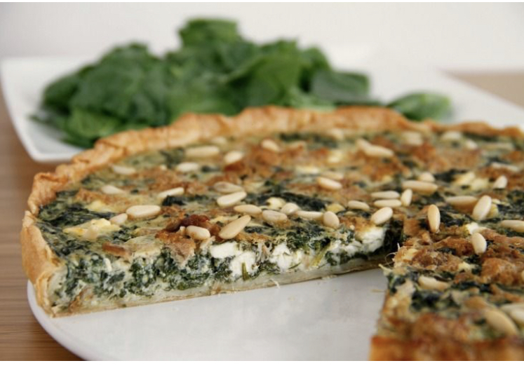 Quiche de Champiñon Espinaca