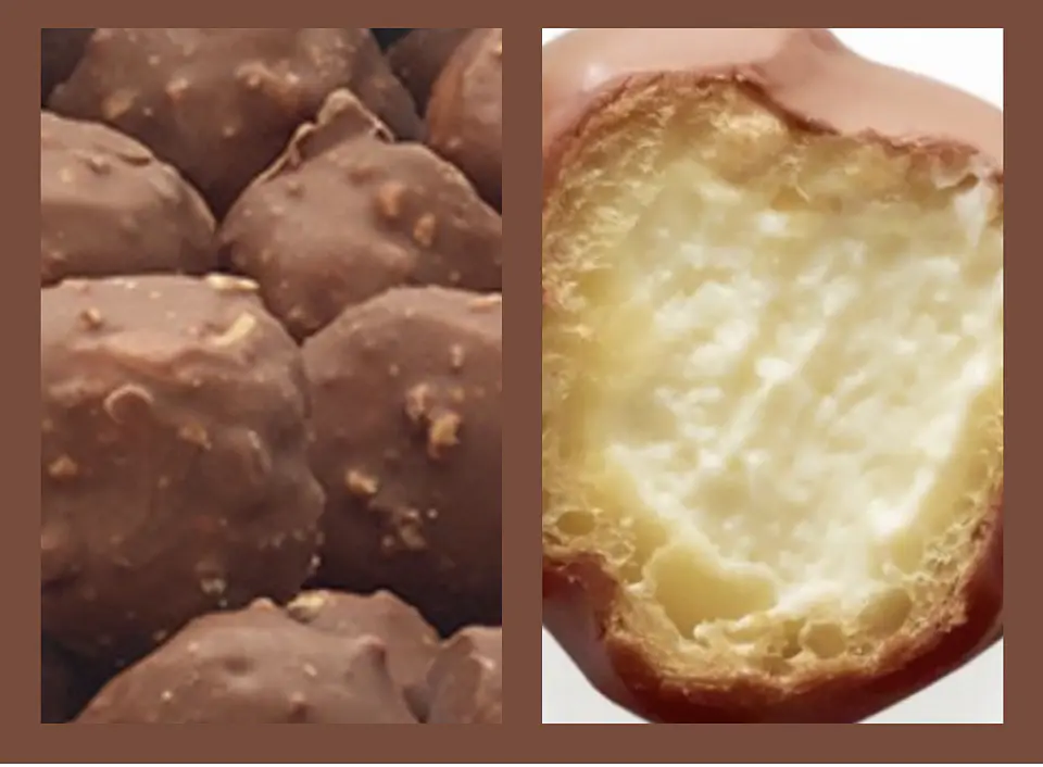 Profiteroles bañados en chocolate  1