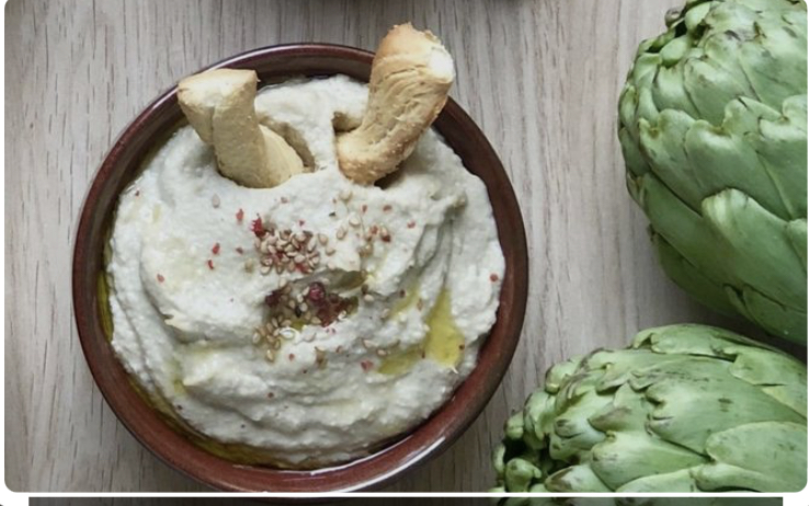 Hummus de alcachofa
