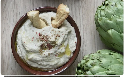 Hummus de alcachofa 