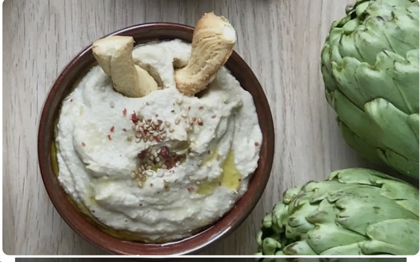 Hummus de alcachofa  1