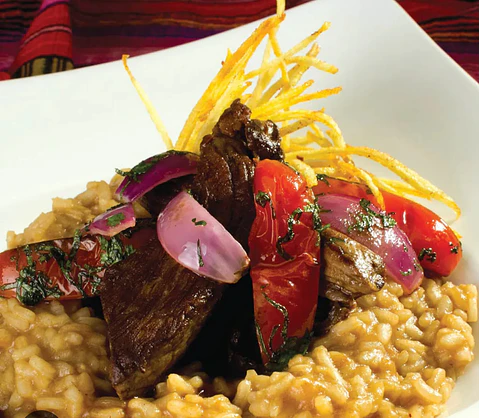 RISOTTO DE LOMO SALTADO