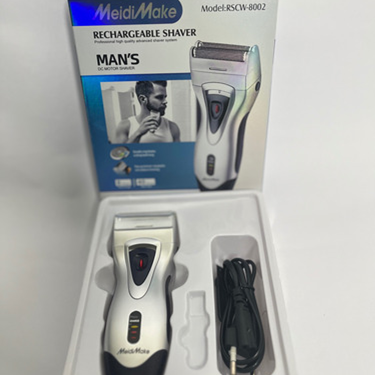 Maquina De Afeitar Recargable De Hombre Rscw 8002 Color Gris 3