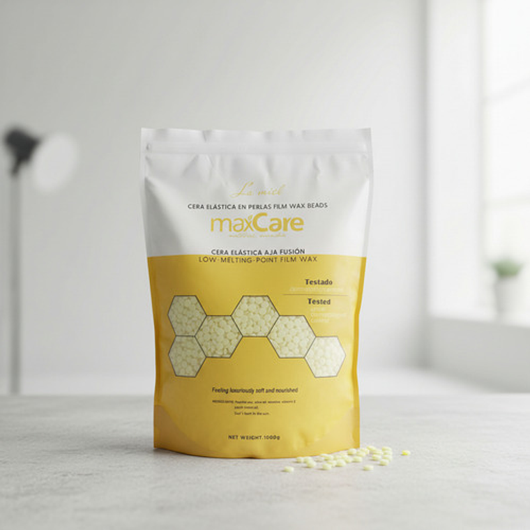 Maxcare® Cera Elastica Depilatoria 1kg (miel) 1