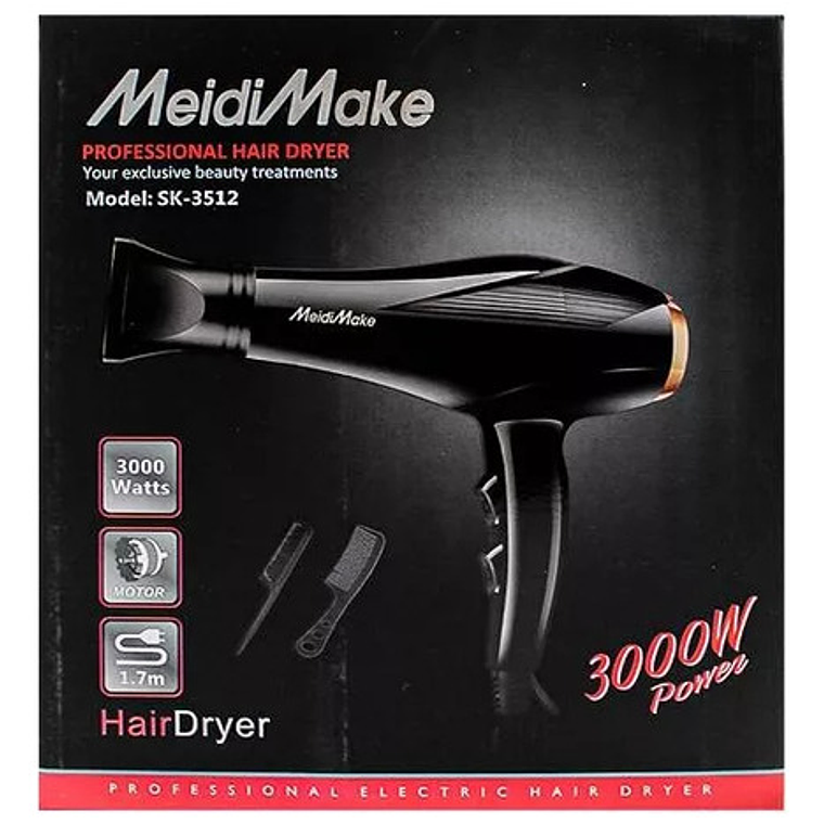 Secador De Cabello Profesional 3000w Sk-3900 Meidi Make 2