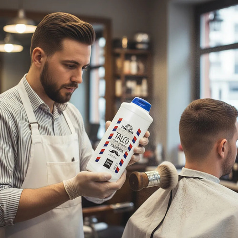 Talco Perfumado En Polvo Para Barbería 650g 3
