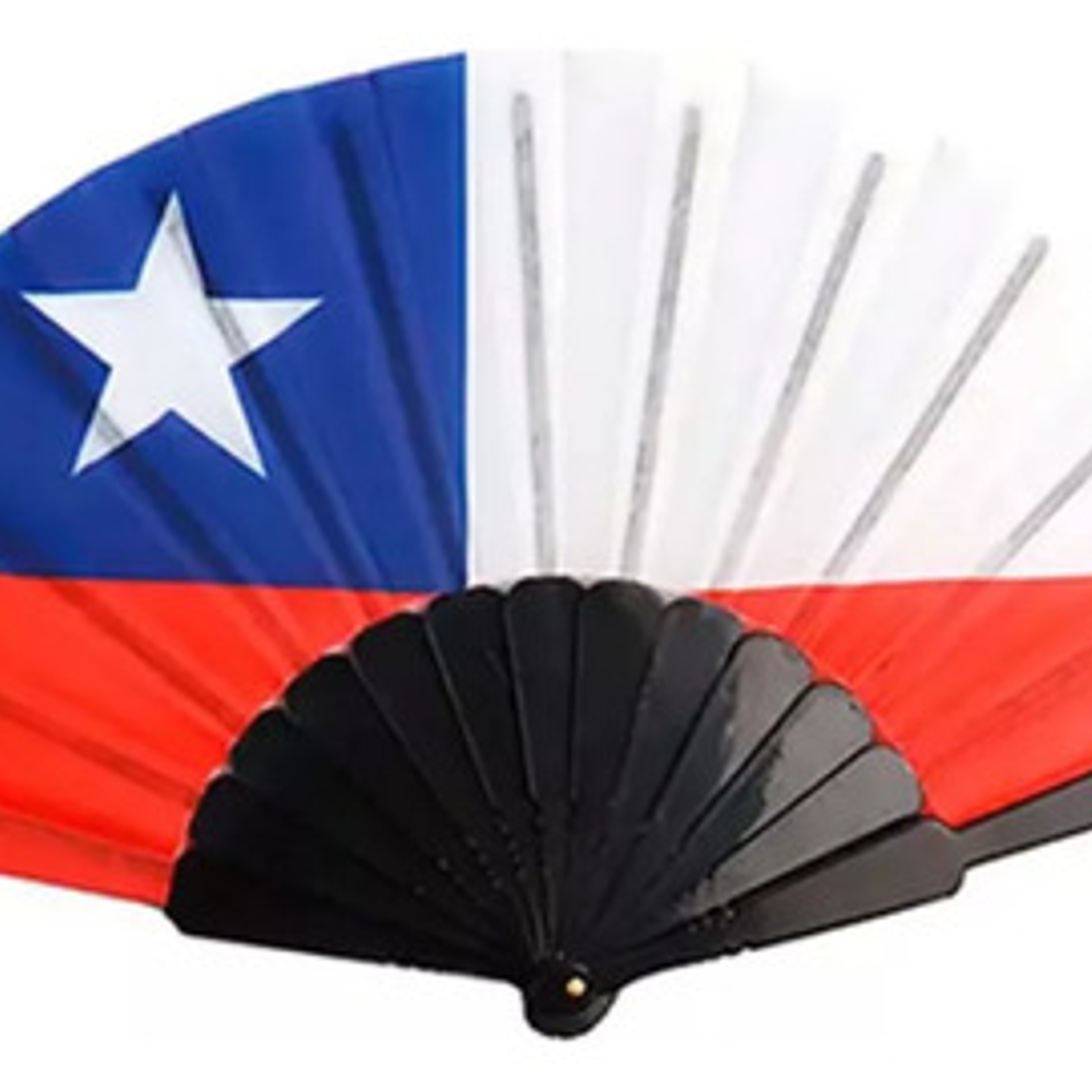 Abanico Fiestas Patrias Bandera De Chile 4 Unidades 2