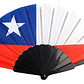 Abanico Fiestas Patrias Bandera De Chile 4 Unidades - Miniatura 2