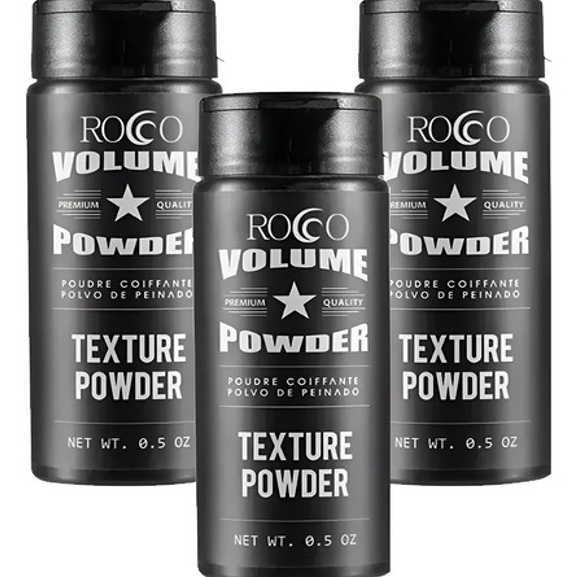 Pack X3 Polvo Texturizador Cabello Volume Powder Rocco 2