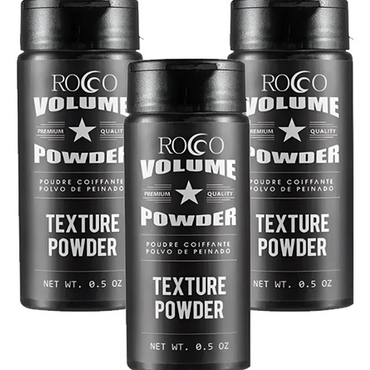 Pack X3 Polvo Texturizador Cabello Volume Powder Rocco 2