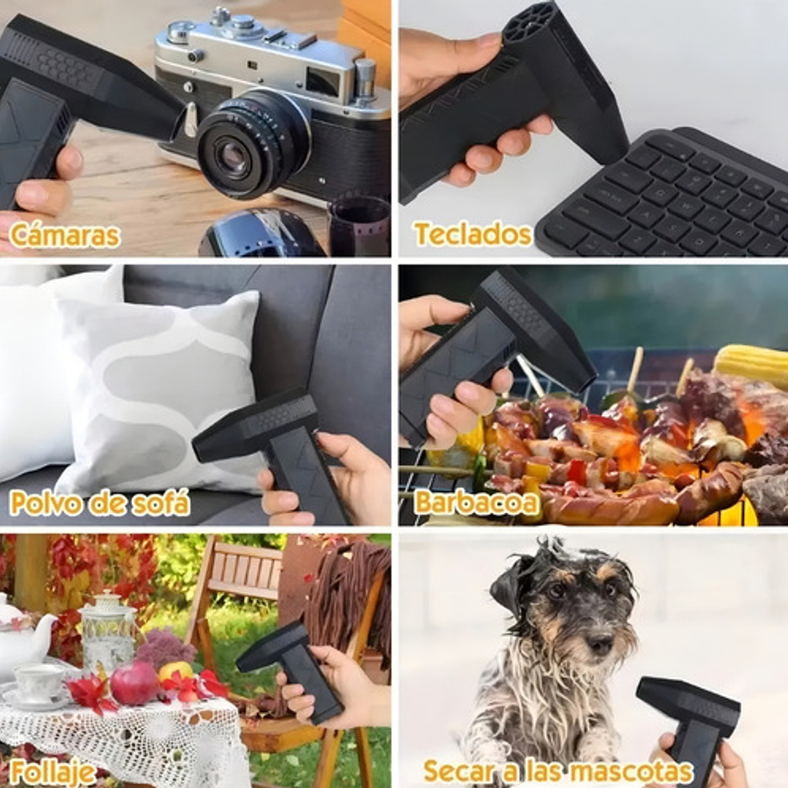 Soplador Usb Portátil Mohits 200w 130000rpm 5000mah 3 Veloci 3