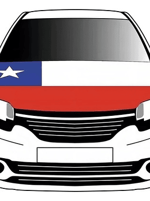 Forro / Funda Para Auto Cubre Capot Bandera De Chile