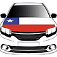 Forro / Funda Para Auto Cubre Capot Bandera De Chile - Miniatura 1
