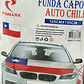 Forro / Funda Para Auto Cubre Capot Bandera De Chile - Miniatura 2