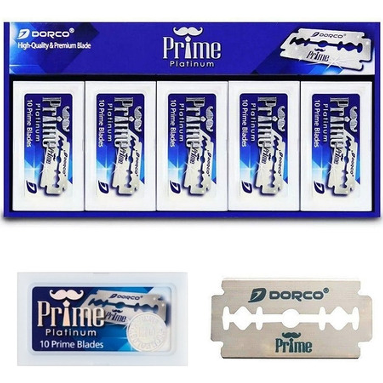 100 Hojas Dobles Filos Dorco Prime Para Navaja / Navajín 5