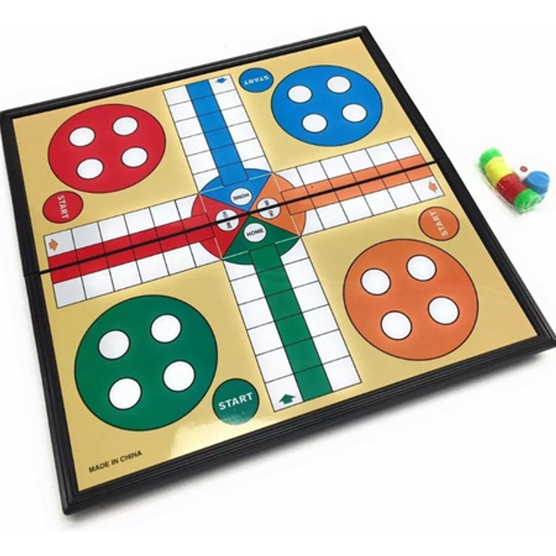 Juego De Destreza Ludo Magnético Funny 33x33cm Para 2 A 4 Jugadores 3