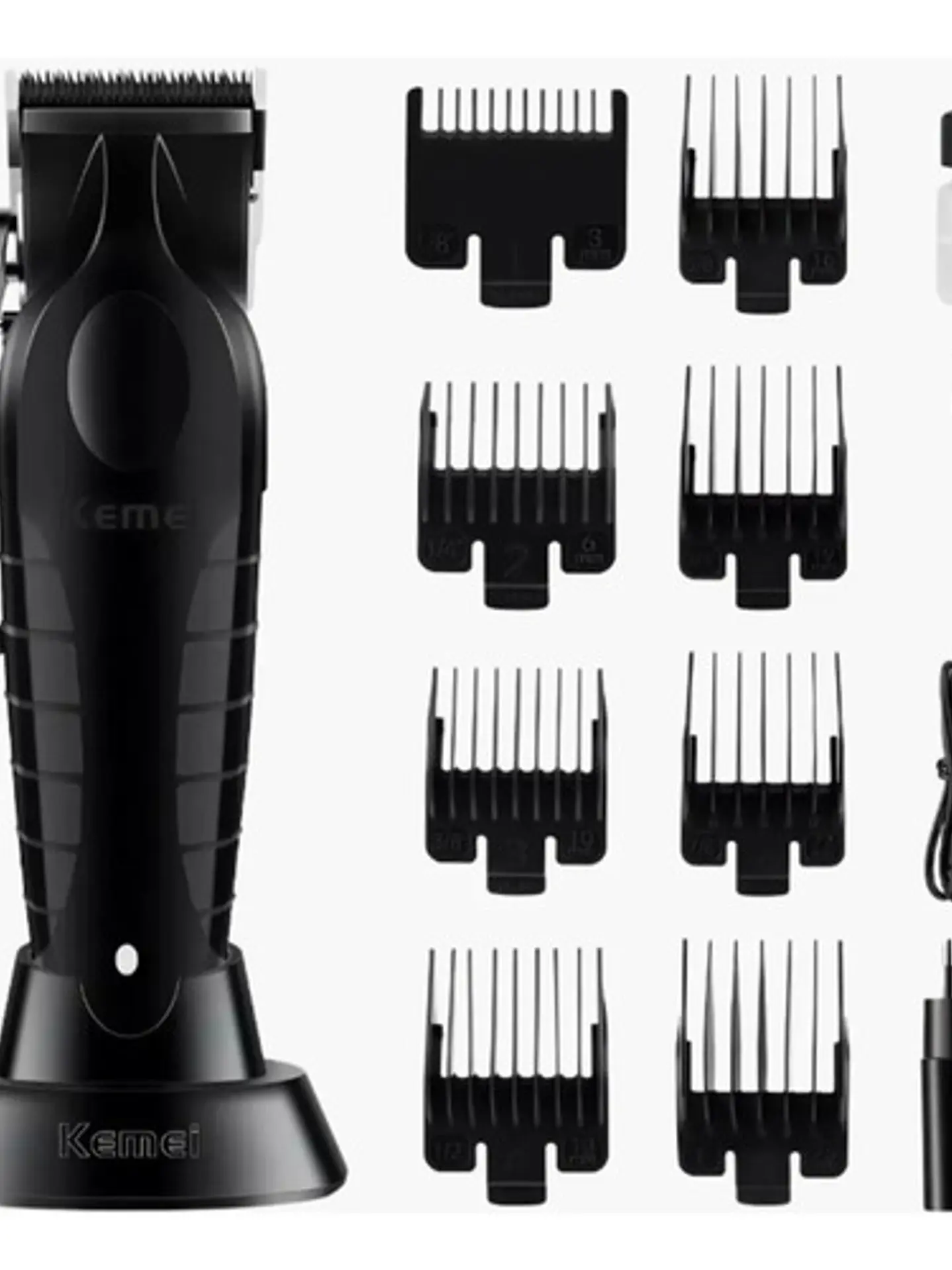 Kit Kemei 2296 + Shaver 1102 + Kemei 2299 Maquina Afeitadora 4