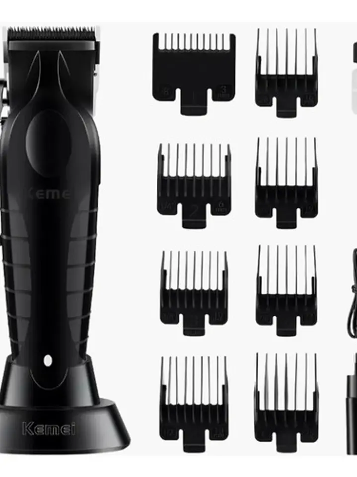Kit Kemei 2296 + Shaver 1102 + Kemei 2299 Maquina Afeitadora 4