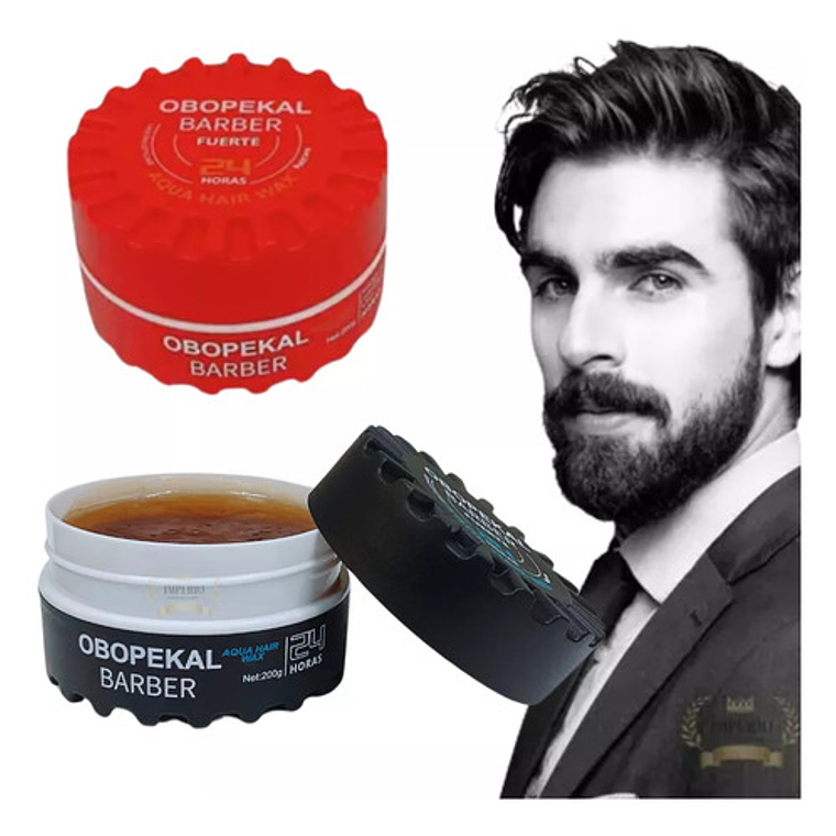Pack X4 Cera Para Barba Cabello Gel Barbería Obopekal 5