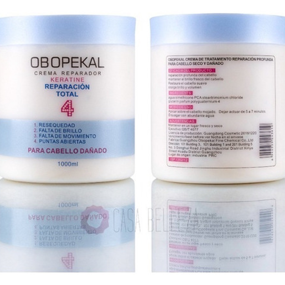 Obopekal Crema De Reparación Total Keratine 4 1000ml 5