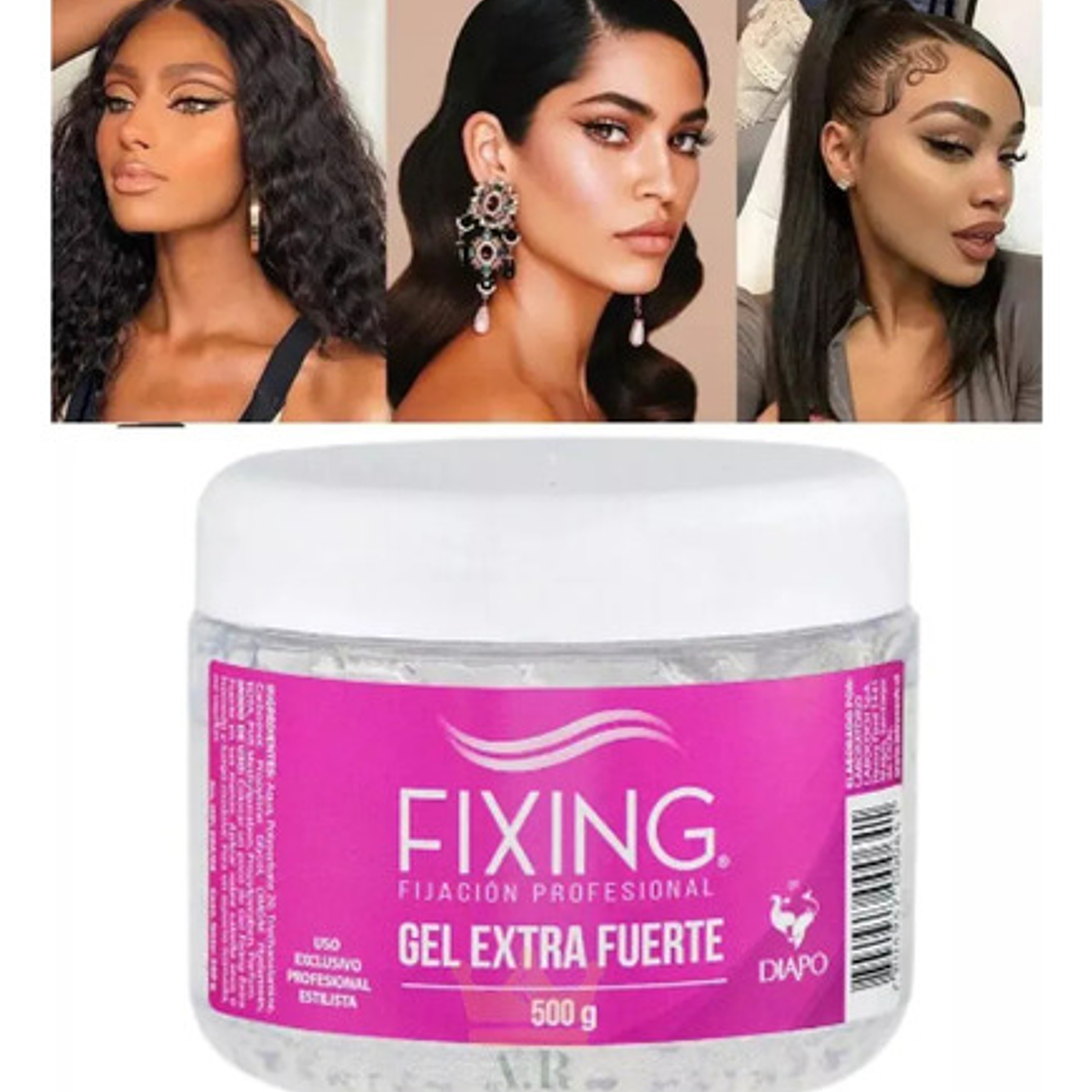 Gel De Peinar Fijador Extra Fuerte 500g Fixing 3