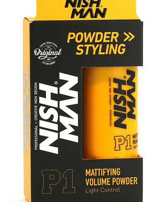 Nish Man Cera En Polvo P1 Da Volumen Control Ligero Profesional