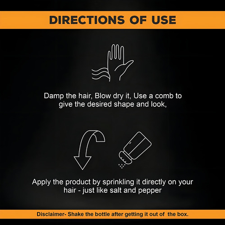 Nish Man Cera En Polvo P1 Da Volumen Control Ligero Profesional 6