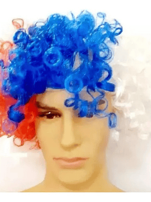 Peluca Afro Tricolor Fechas Patrias