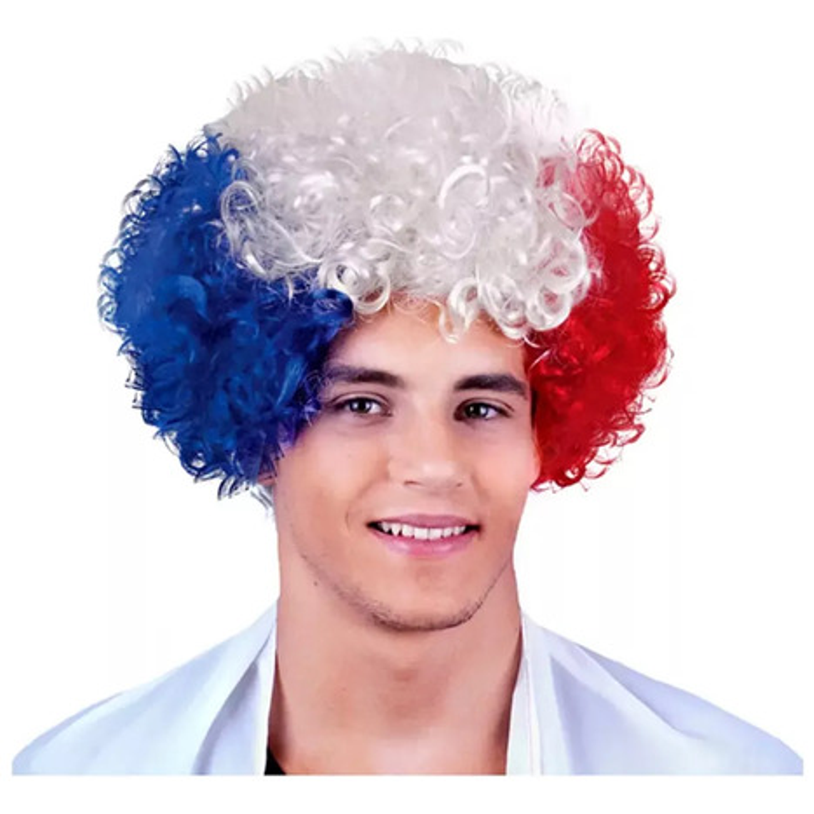Peluca Afro Tricolor Fechas Patrias 3