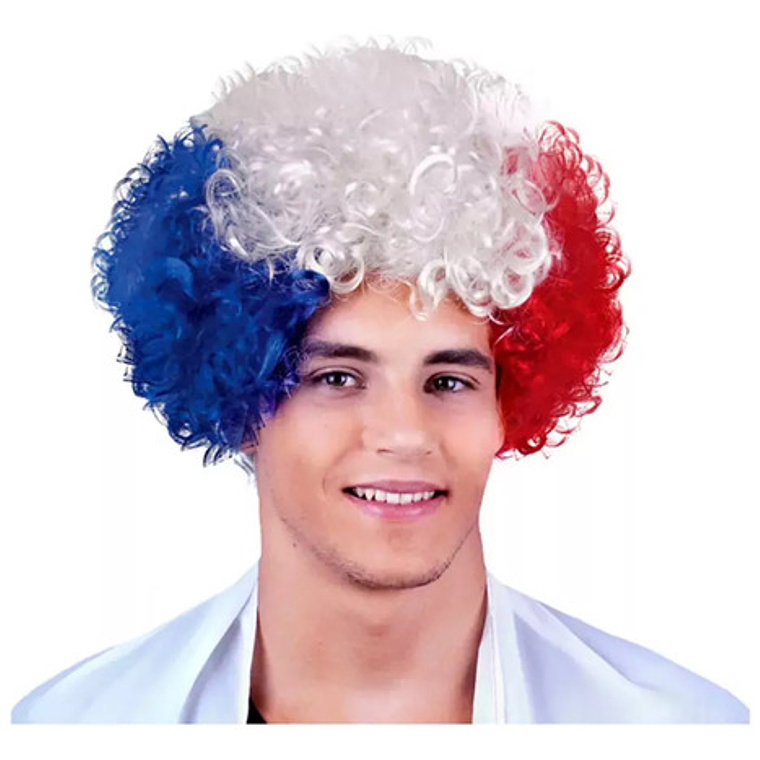Peluca Afro Tricolor Fechas Patrias 3