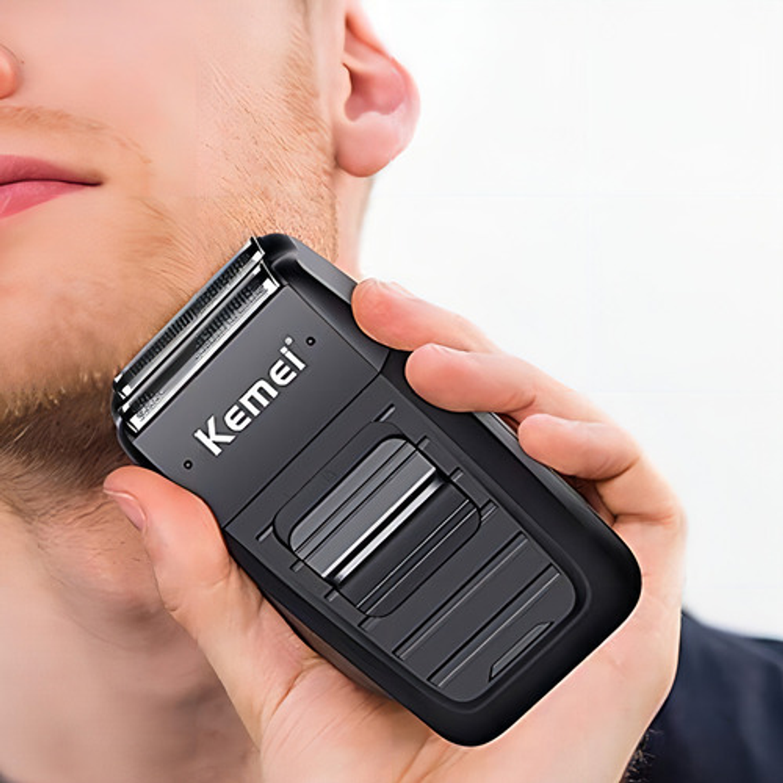 Rasuradora Corporal Maquina Corta Pelo Shaver 1102 Kemei Bla 2