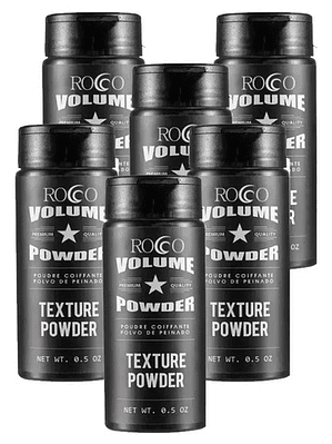 Pack X6 Polvo Texturizador Cabello Volume Powder Rocco