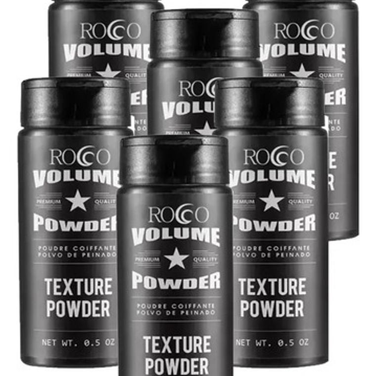 Pack X6 Polvo Texturizador Cabello Volume Powder Rocco 1