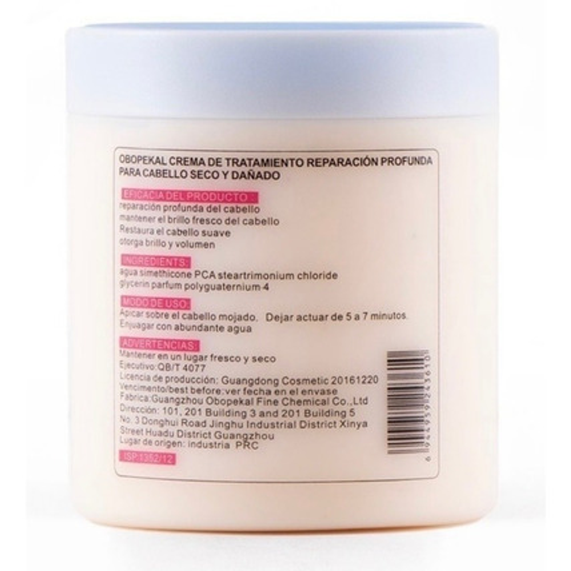 Obopekal Crema De Reparación Total Keratine 4 1000ml 4