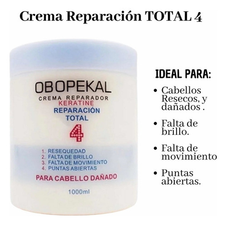 Obopekal Crema De Reparación Total Keratine 4 1000ml 6
