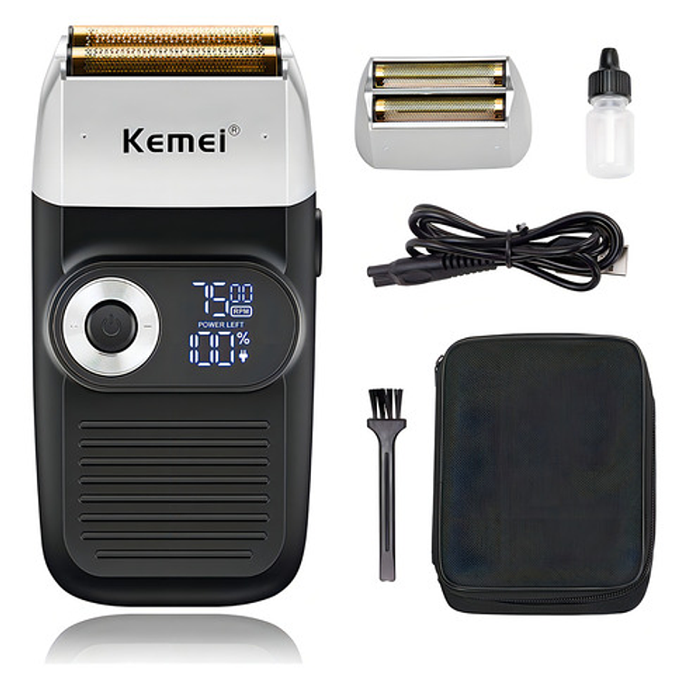 Máquina Afeitadora Kemei Km-2026 Negra 1