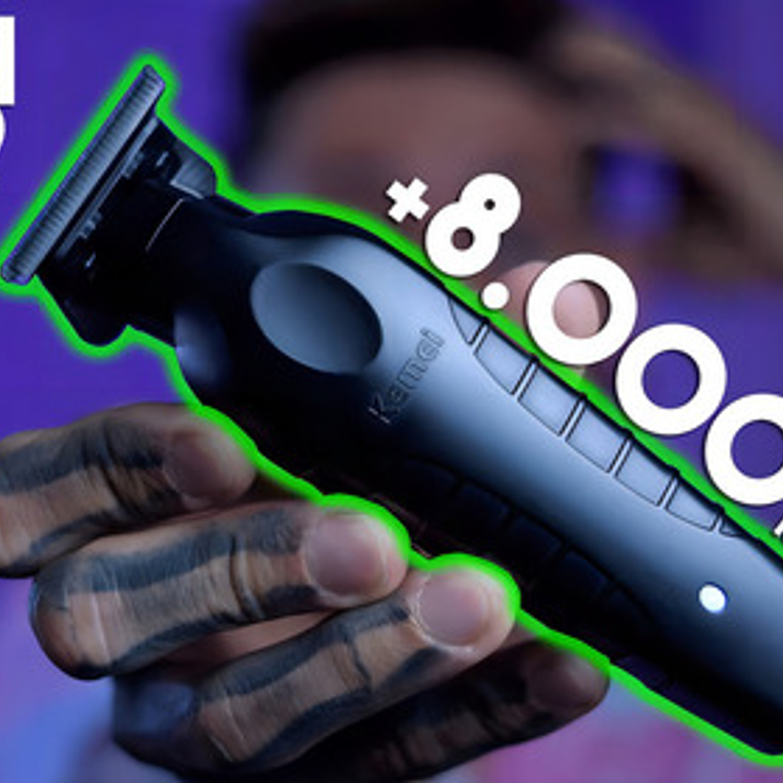 Cortadora De Cabello Kemei Km-2299 Color Negro 7