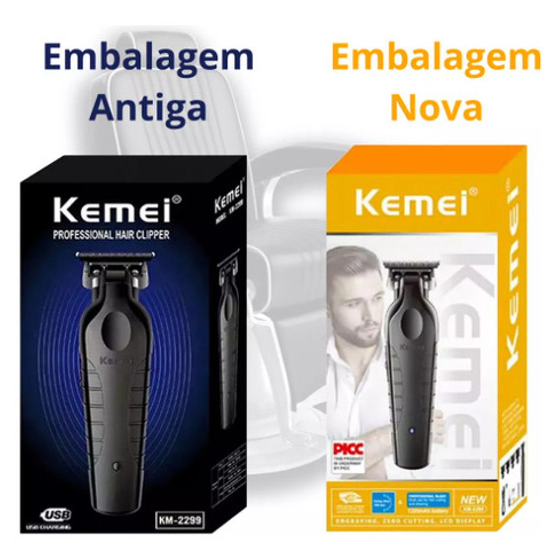 Cortadora De Cabello Kemei Km-2299 Color Negro 8