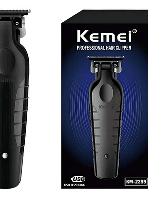 Cortadora De Cabello Kemei Km-2299 Color Negro