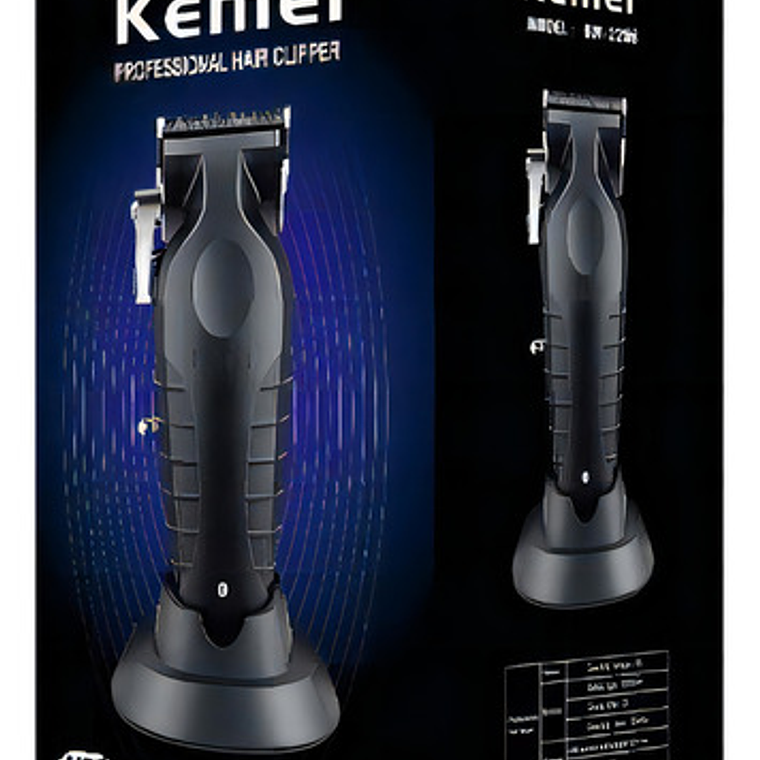 Kemei Km-2296 Cortapelos Profesional 110/220v Negro Inalámbr 5