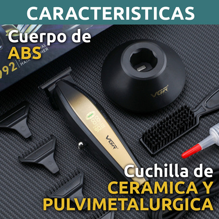 Máquina Patillera Pro Vgr V-992 Metal 9000rpm Motor Dc Turbo 7