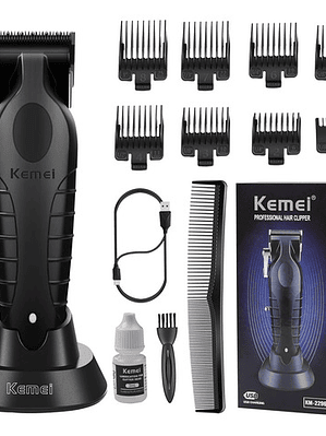Kemei Km-2296 Cortapelos Profesional 110/220v Negro Inalámbr