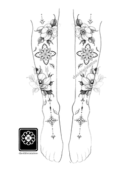 Abono anémonas y ornamento 