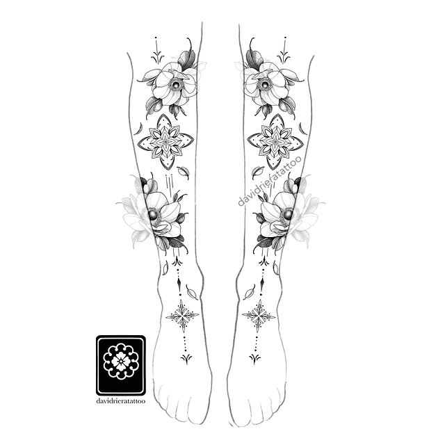 Abono anémonas y ornamento 