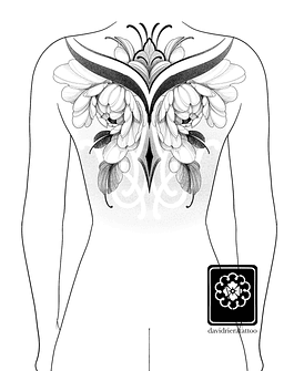 Abono - Peonias simétricas espalda