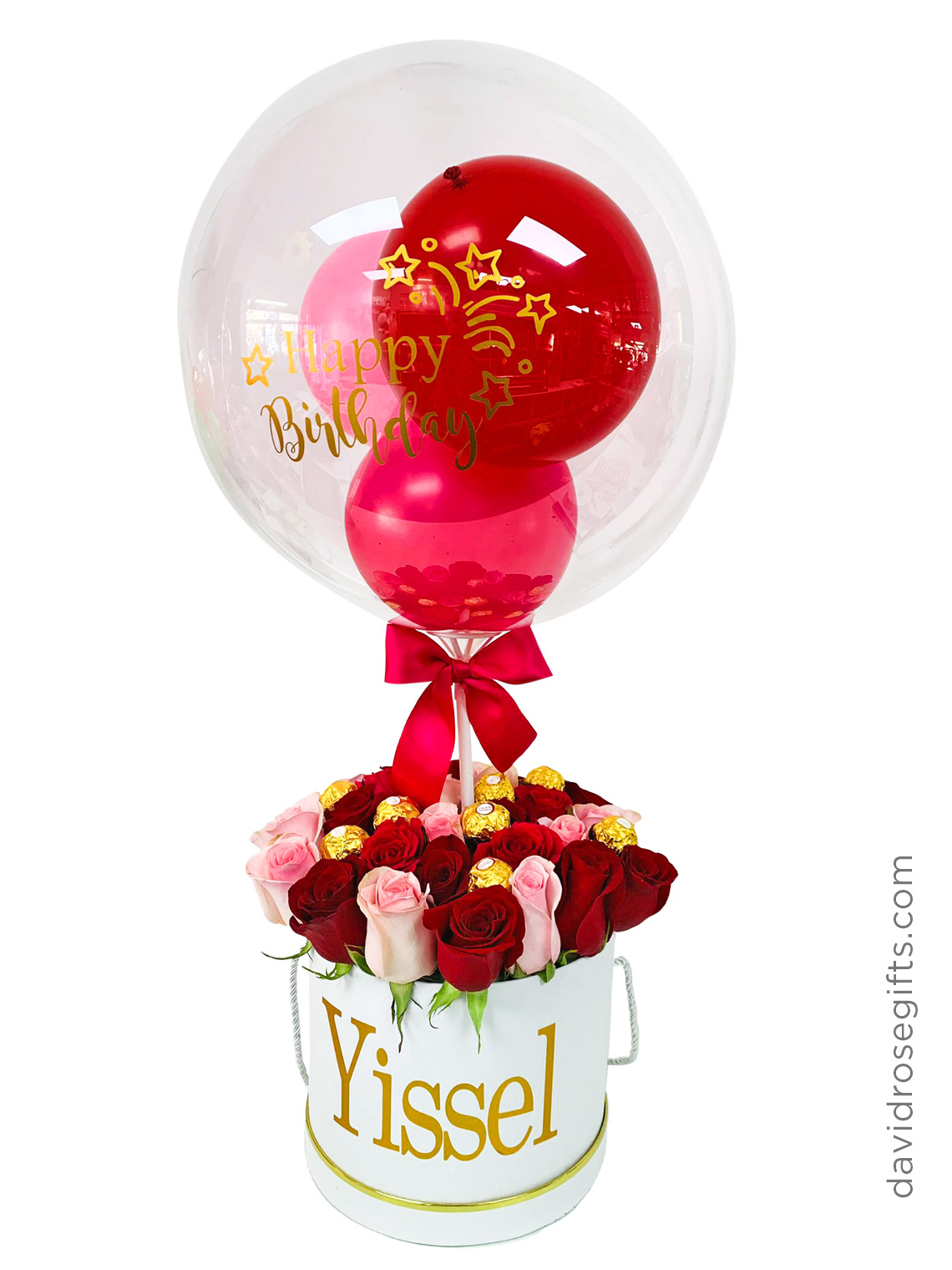 Balloon, Chocolates and Flowers Box 