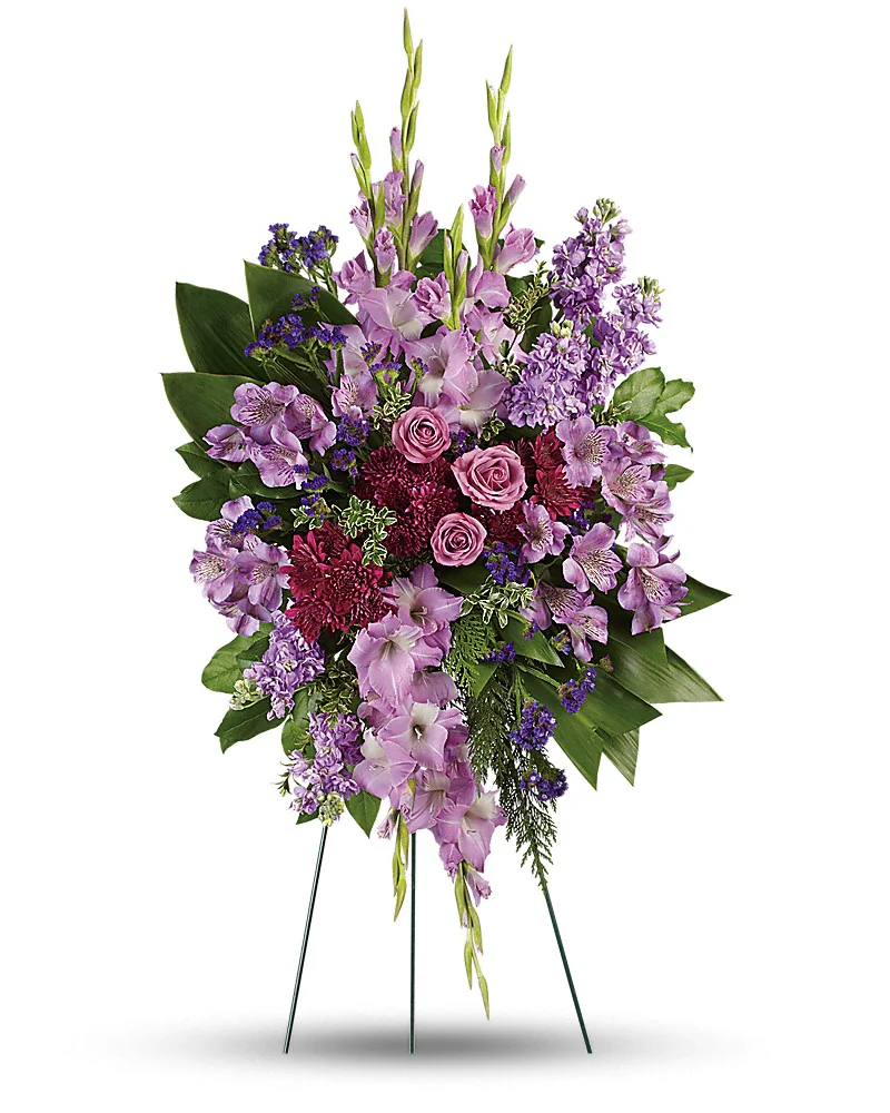 Luxurious Lavender Roses Standing Spray