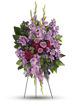 Luxurious Lavender Roses Standing Spray