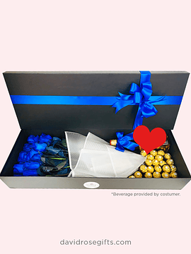 Magnificent Big Box - Roses with Ferrero Rocher