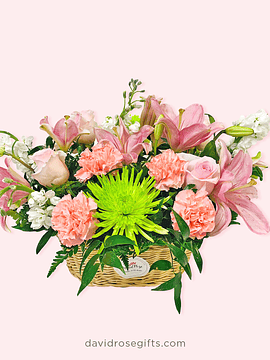 Beautiful Pink Basket